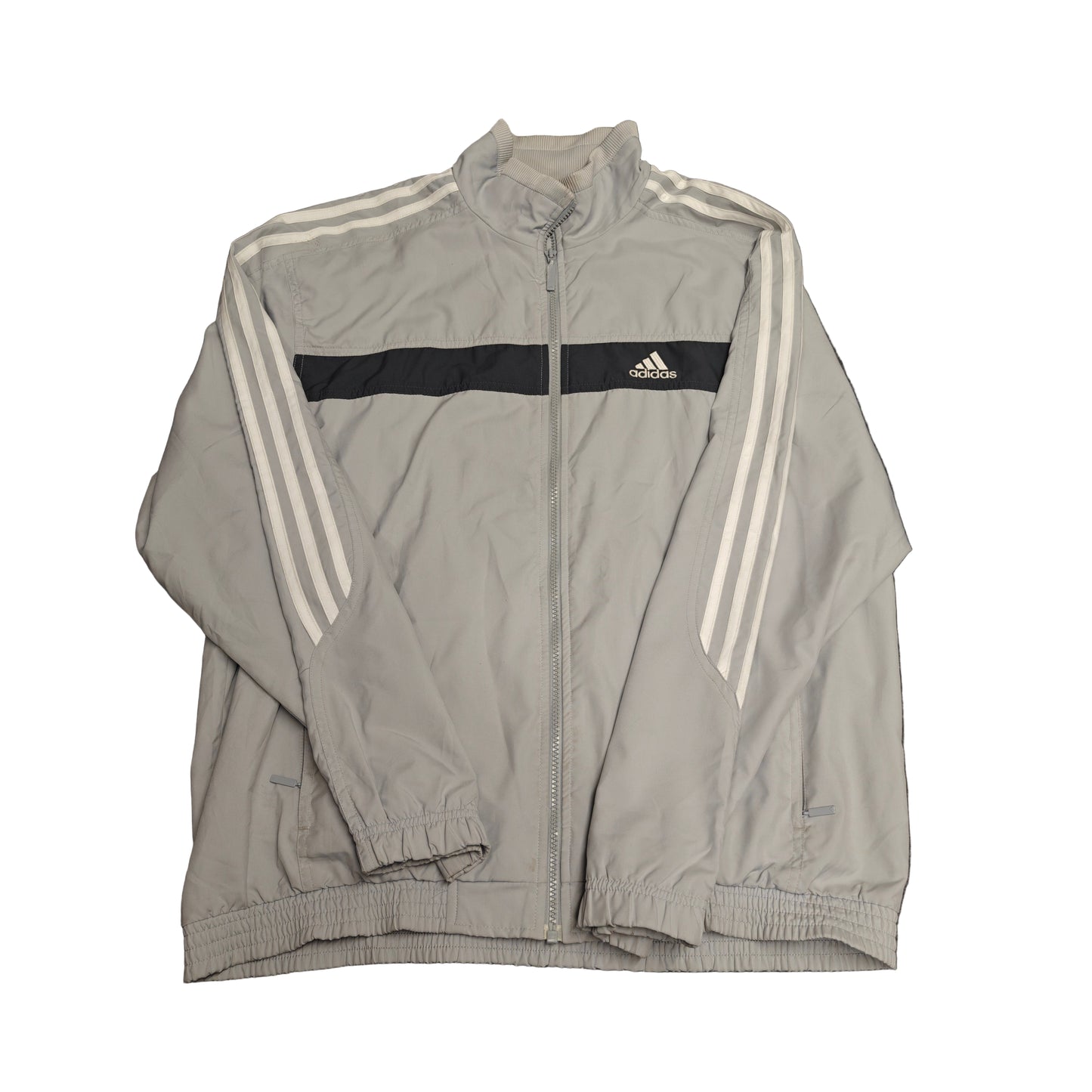 Adidas Classics Light Grey Track Jacket – L